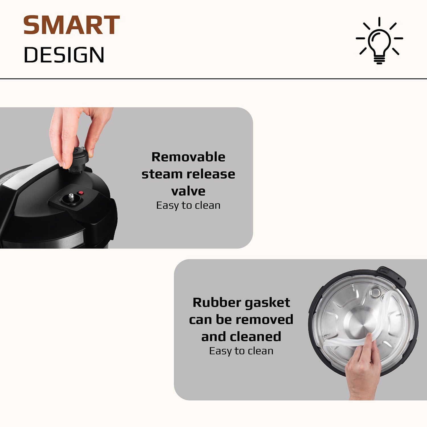 OLIVO PC60 Multifunctional Electric Pressure Cooker - 16 Preset Modes - Capacity 6L – Power 1000W