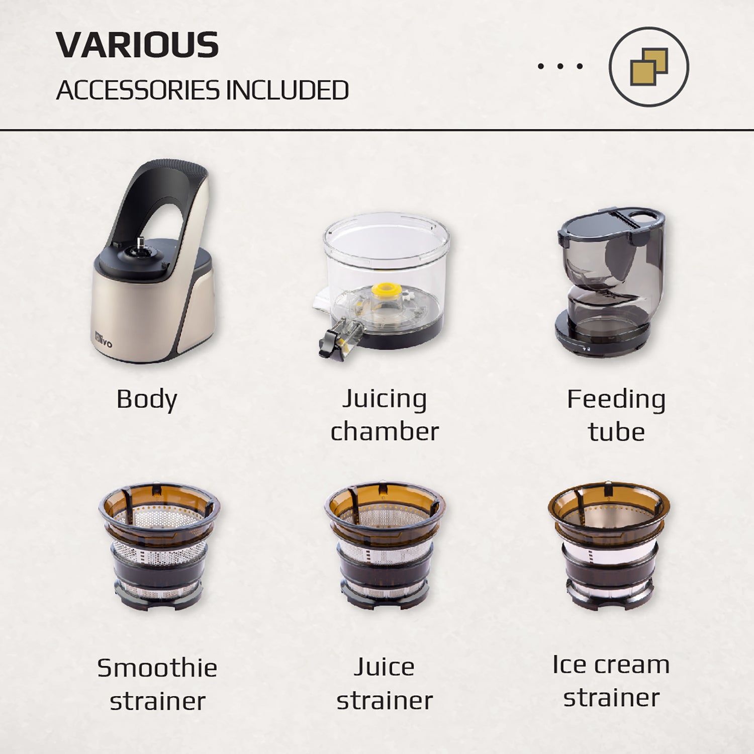 OLIVO SJ189 Premium Slow Juicer - Squeeze Fruits and Vegetables - Make