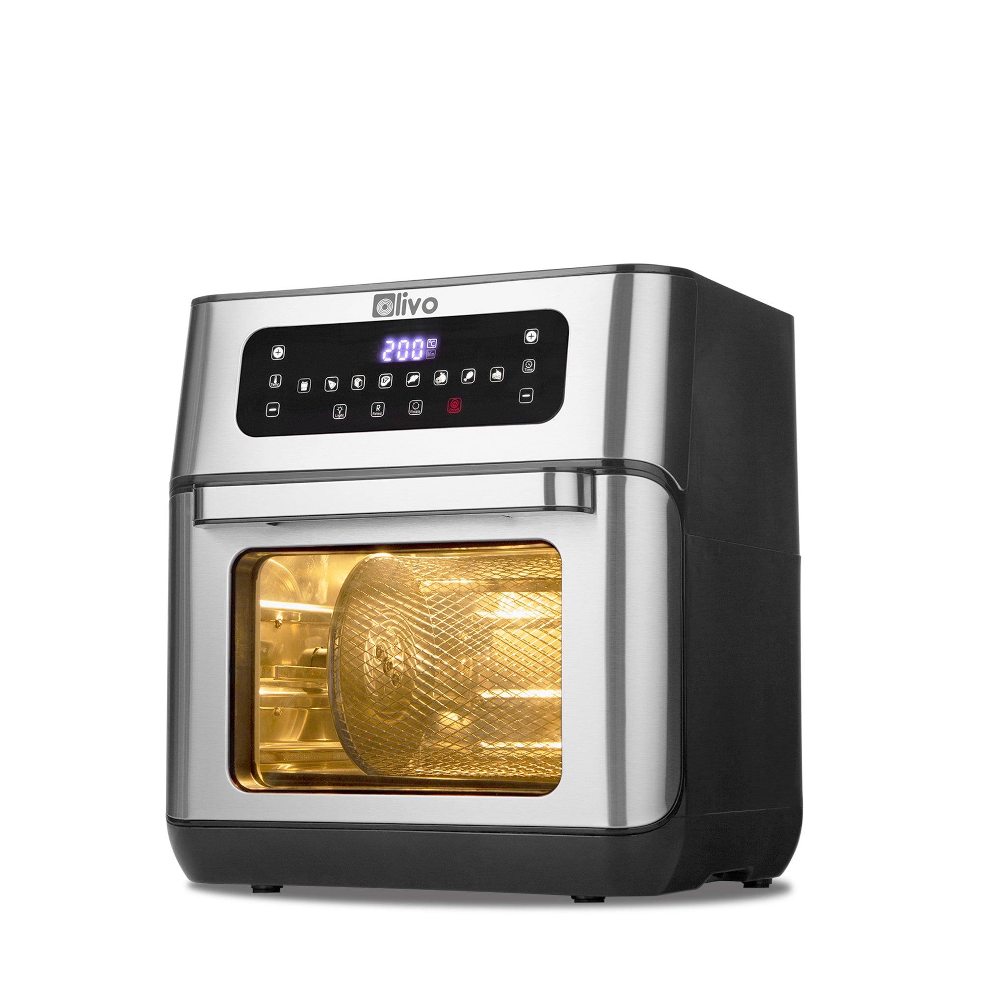 OLIVO AF12 Air Fryer - 08 Preset Functions - 12L Capacity - 1800W Power