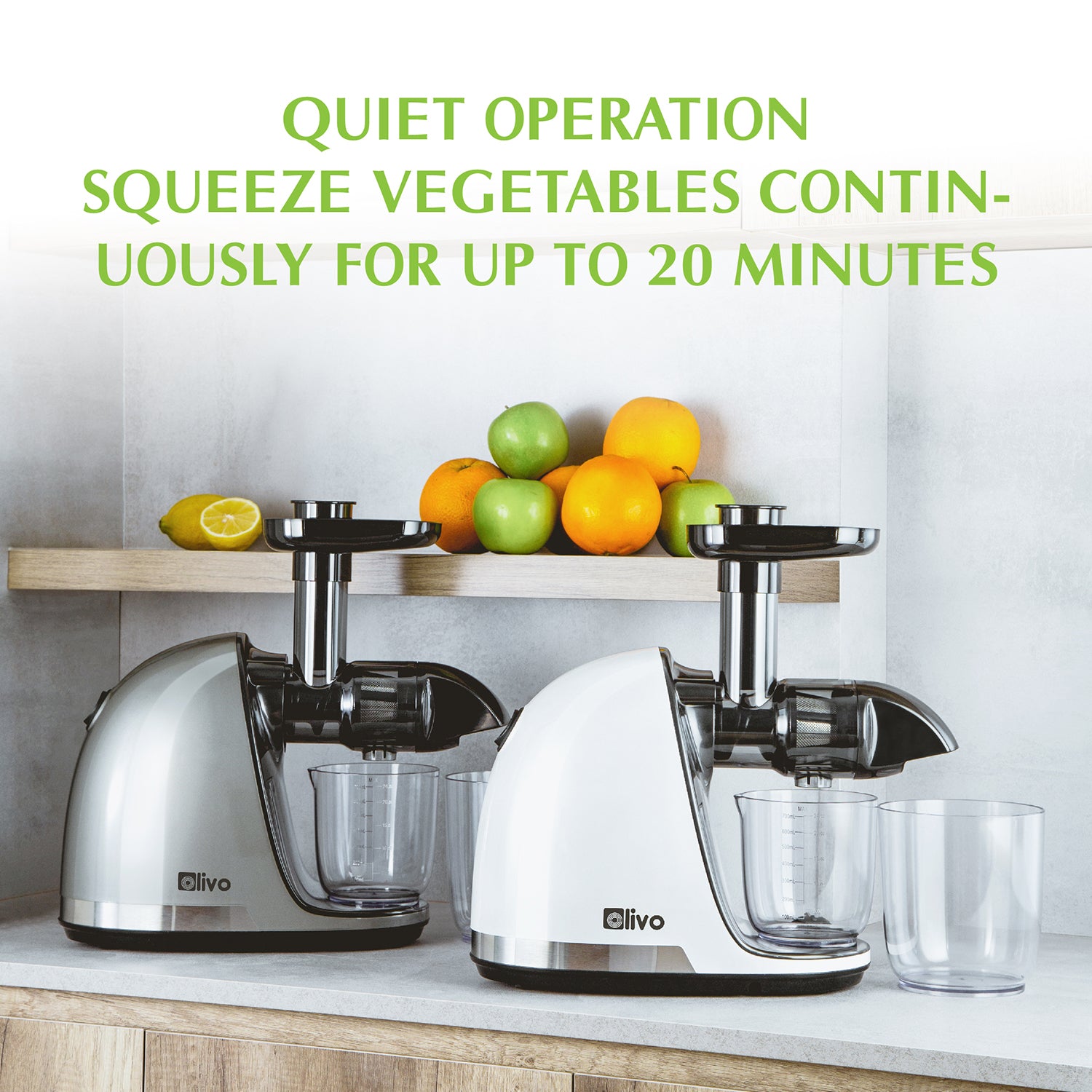 OLIVO SJ22 Horizontal Slow Juicer - Squeeze Vegetables Without Worryin